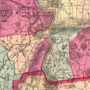Vintage Map of Hampshire  County, Massachusetts 1871