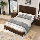 Platform Bed Frame & Tall Headboard by HouseOfZazla