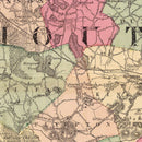 Vintage Map of Plymouth County, Massachusetts 1871