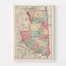 Vintage Map of Carroll County, New Hampshire 1877