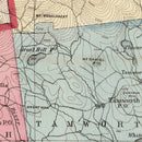 Vintage Map of Carroll County, New Hampshire 1877