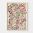 Vintage Map of Grafton County, New Hampshire 1877