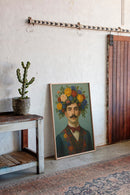 Floral Nobleman in Crimson Bowtie