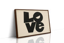 LOVE Modern Block Typography Print
