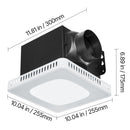 Bathroom Exhaust Fan with Seven Colors RGB Lights and Low Noise by HouseOfZazla