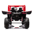 24V Ride On XXL UTV car for kid,2seater with two safety belts, Side by Side 4x4 Ride on Off-Road Truck with Parent Remote Control, Battery Powered Electric Car w/High Low Speed, two safety belts.