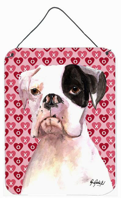 Cooper Love and Hearts Boxer Aluminium Metal Wall or Door Hanging Prints