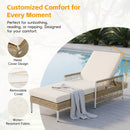 TOPMAX Outdoor All-Weather PE Rattan Chaise Lounge by HouseOfZazla