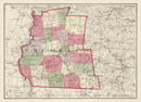 Vintage Map of Cheshire County, New Hampshire 1877
