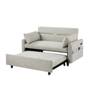 Pull Out Sleep Sofa Bed Loveseats Sofa Couch With Adjsutable Backrest, Storage Pockets, 2 Soft Pillows, USB Ports For Living Room, Bedroom, Apartment, Office by HouseOfZazla