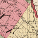 Vintage Map of Strafford County, New Hampshire 1877