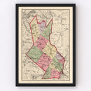Vintage Map of Strafford County, New Hampshire 1877