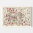 Vintage Map of Hillsborough County, New Hampshire 1877