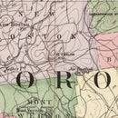 Vintage Map of Hillsborough County, New Hampshire 1877