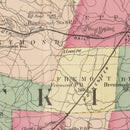Vintage Map of Rockingham County, New Hampshire 1877