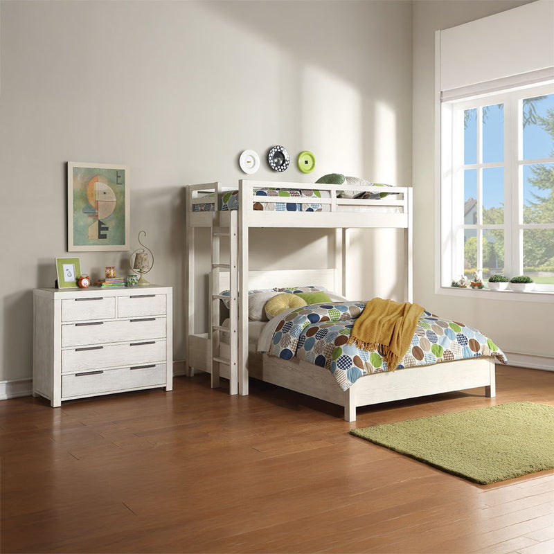 Celerina - Twin Loft Bed - Weathered White, photo 2 of 6