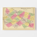 Vintage Map of Merrimack County, New Hampshire 1892