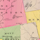 Vintage Map of Hillsborough County, New Hampshire 1892
