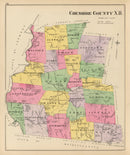 Vintage Map of Cheshire County, New Hampshire 1892