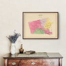Vintage Map of Keene, New Hampshire 1892