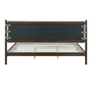 Premium Rubber Wood Platform Bed Frame, King Size with Headboard by HouseOfZazla