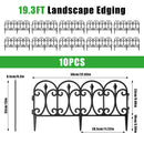 Garden Edging Border Panels 10-Pack with Rotatable Connectors