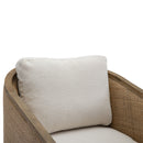 Barrel, Comfy Round Accent Sofa Chair With 360 Degree Swivel, Leisure Arm by HouseOfZazla