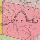 Vintage Map of Sullivan County, New Hampshire 1892