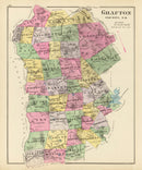 Vintage Map of Grafton County, New Hampshire 1892