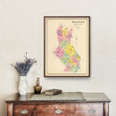 Vintage Map of Strafford County, New Hampshire 1892