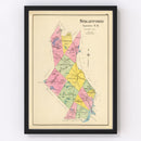 Vintage Map of Strafford County, New Hampshire 1892
