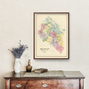 Vintage Map of Belknap County, New Hampshire 1892
