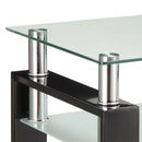 Samantha - 1 Shelf Square End Table - Black by HouseOfZazla