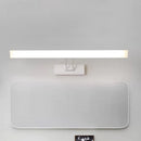 GobekUsa Modern Rectangular Wall Light - Black/White - 16.5"/20.5" W LED Acrylic Vanity Lighting - Warm/White for Bathroom