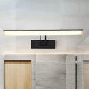 GobekUsa Modern Rectangular Wall Light - Black/White - 16.5"/20.5" W LED Acrylic Vanity Lighting - Warm/White for Bathroom
