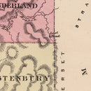 Vintage Map of Bennington County, Vermont 1876