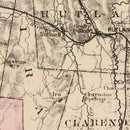 Vintage Map of Rutland County, Vermont 1876
