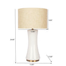 Cascade - Lamp Base Table Lamp - Beige / Gold / White