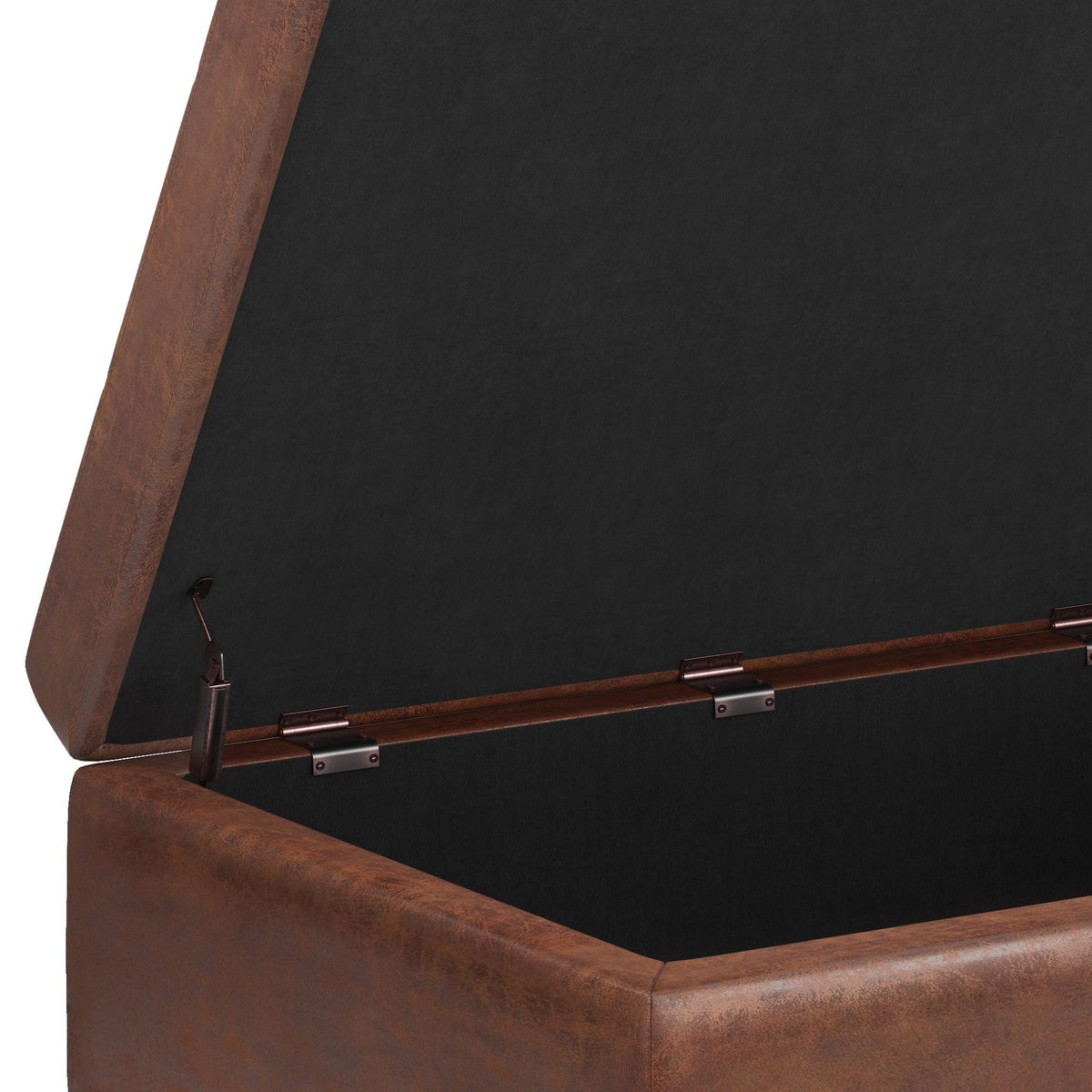 Shay - Large Square Coffee Table Storage Ottoman Mid-Century Style, photo 28 of 40