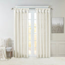 Twist Tab Lined Window Curtain Panel White 50x108