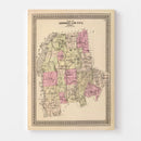 Vintage Map of Addison County, Vermont 1876