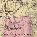 Vintage Map of Addison County, Vermont 1876