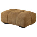 Calla - Rectangular Tufted Ottoman - Amber by HouseOfZazla
