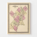 Vintage Map of Caledonia County, Vermont 1876