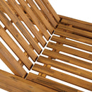 Modern Acacia Wood Outdoor Chaise Lounge by HouseOfZazla