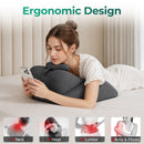 27° Ergonomic Memory Foam Support Pillow for Couples - Grey