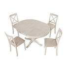 Modern Dining Table Set For 4, Round Table And 4 Kitchen Room Chairs, 5 Piece Kitchen Table Set For Dining Room, Dinette, Breakfast Nook by HouseOfZazla