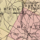 Vintage Map of Orleans County, Vermont 1876