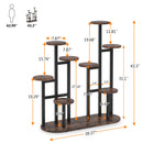 Multi-Tiered Plant Stand, 11 Potted Plant Shelf Flower Stands