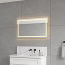 40 x 24 Inch LED Bathroom Mirror With Front And Backlight
